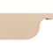Ekena Millwork 2in. W x 8in. H x 16in. L Del Monte Woodgrain TimberThane Rafter Tail, Primed Tan RFTUR02X08X16DELRCPR - alternate 2